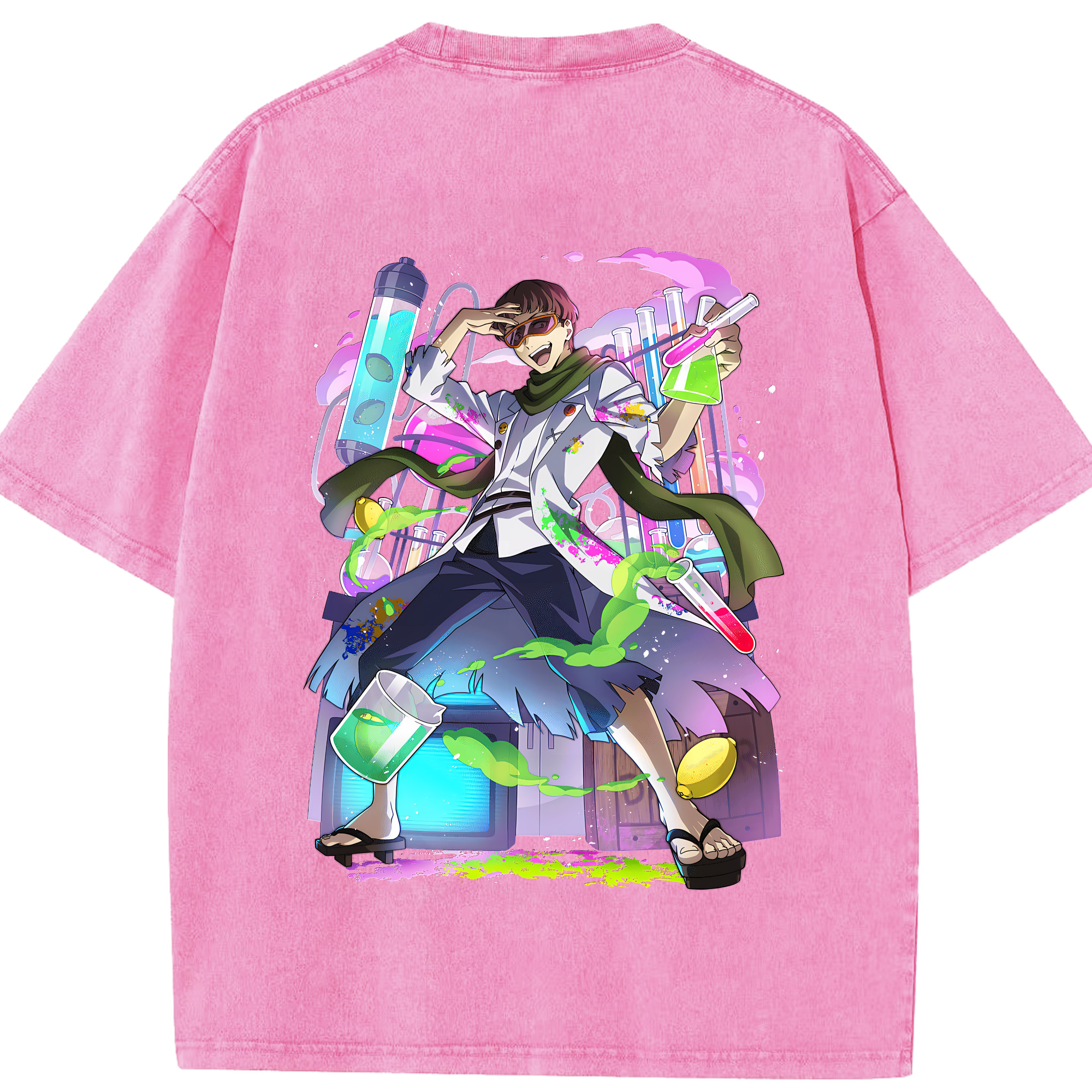 （画像用） 文豪ストレイドッグス Bungo Stray Dogs 綿100% ヴィンテージ風 半袖Tシャツ（背面プリント）